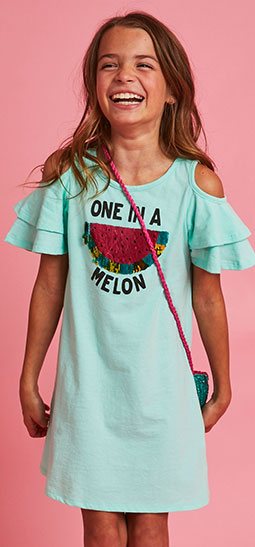 One in a Melon Cold Shoulder Dress Bag Outfit