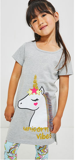 Unicorn Vibes Legging Dress Outfit