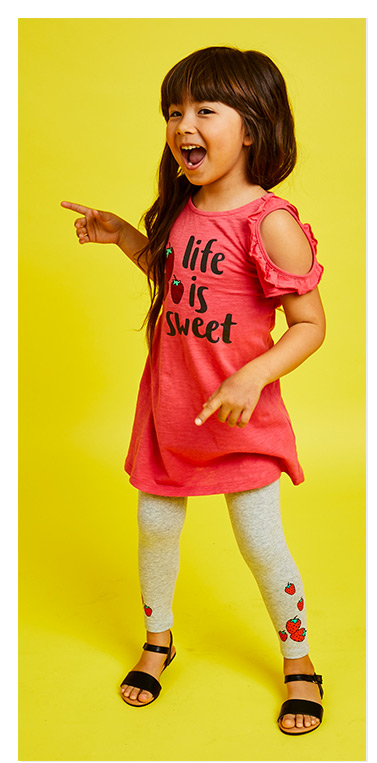 Life is Sweet Strawberry Legging Outfit