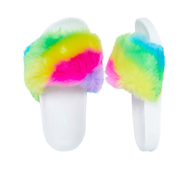 Rainbow Fur Slide