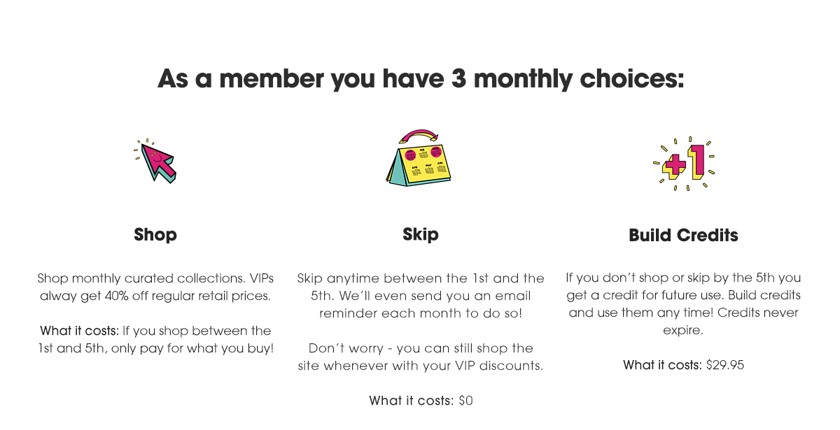 More details about our VIP Membership