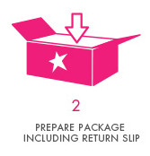 Step 2 - Prepare Package Including Return Slip