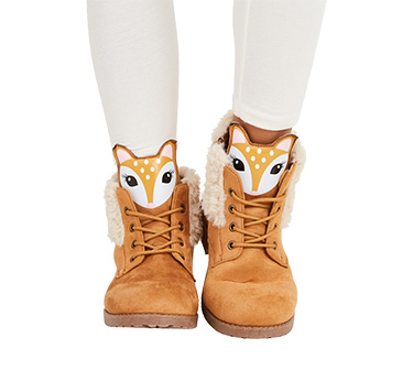Fur Lined Deer Face Boot