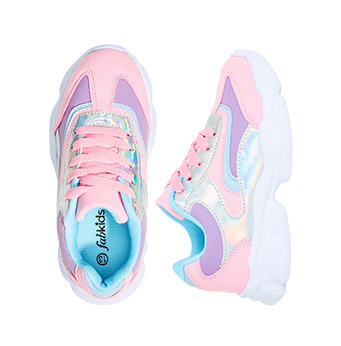 Holographic Colorblock Athletic Sneaker