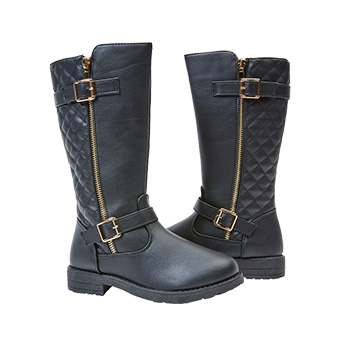 Quilted Tall Moto Boot