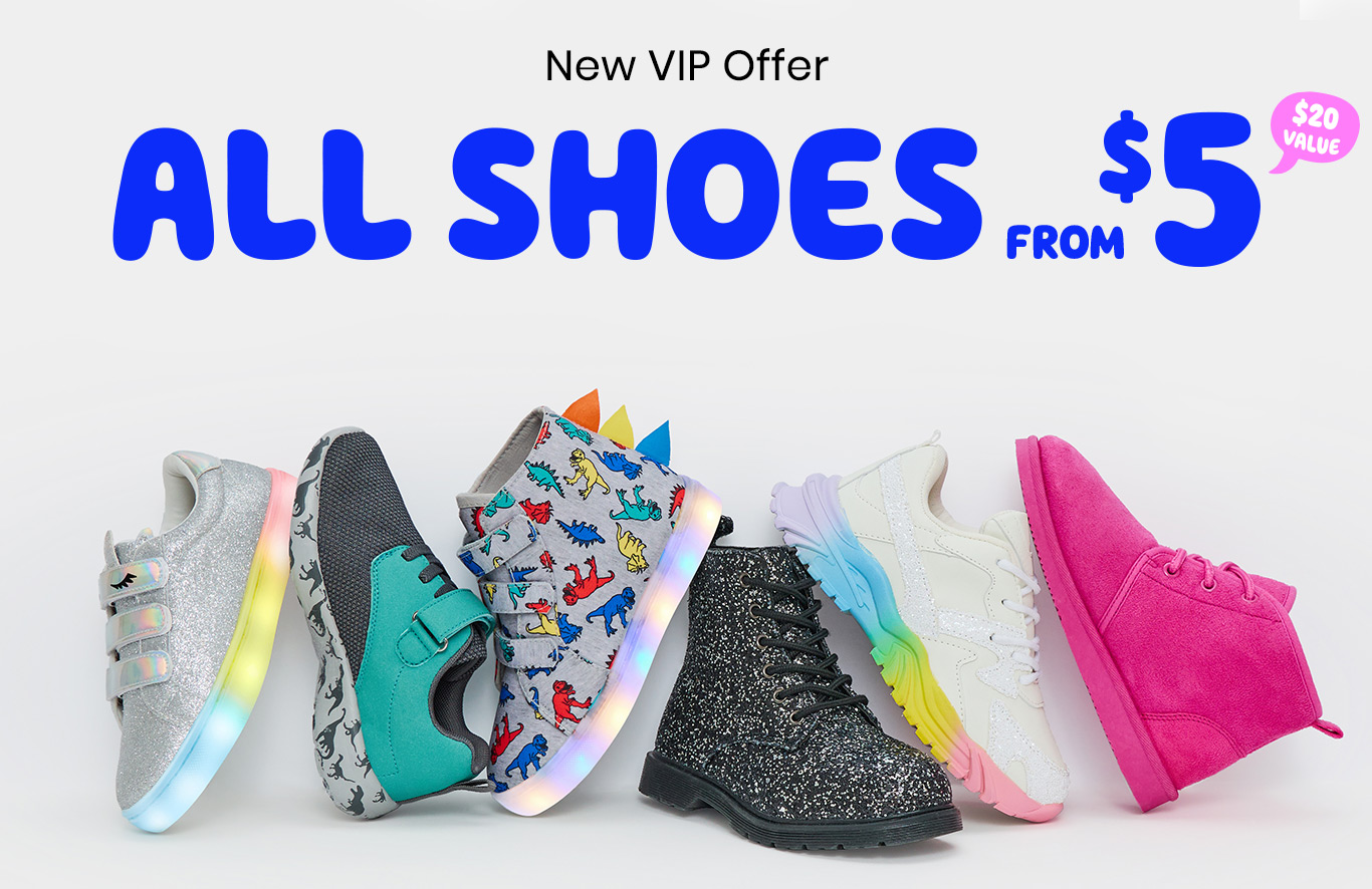 Shop All Shoes from $5 + Free Shipping