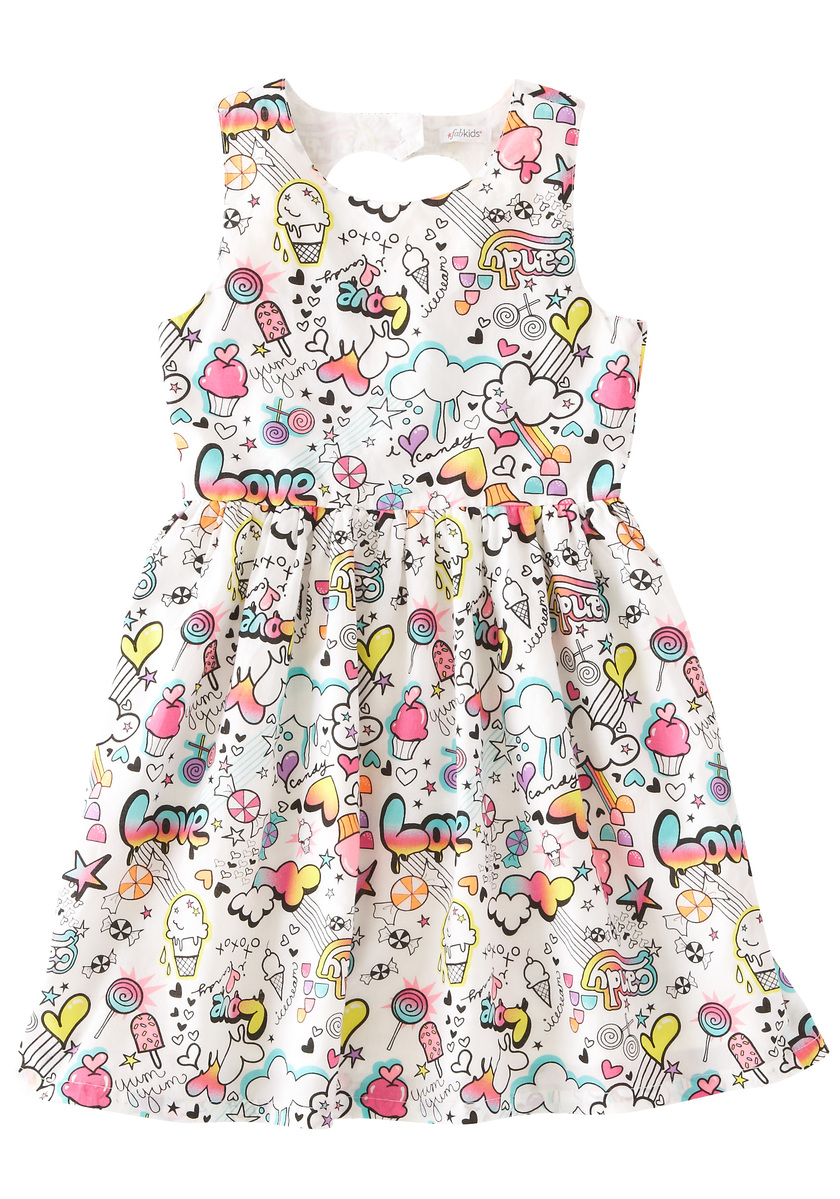 Candy Pop Print Dress - FabKids