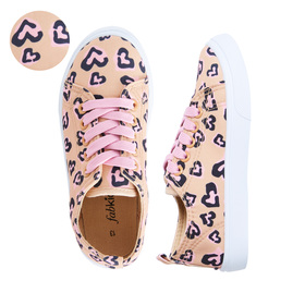 cheetah lace up sneakers