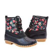 Ditsy Floral Lace Up Boot