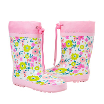 Floral Cinched Rain Boot