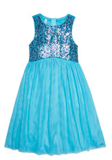 Sequin & Tulle Midi Dress - FabKids