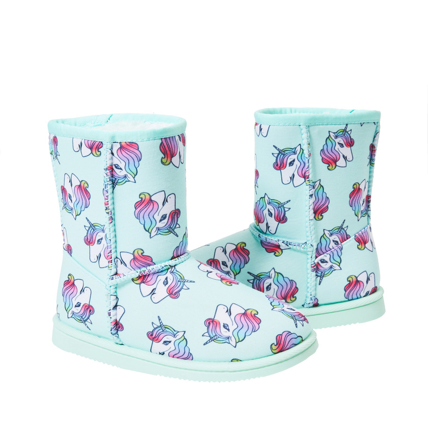 unicorn fuzzy boots