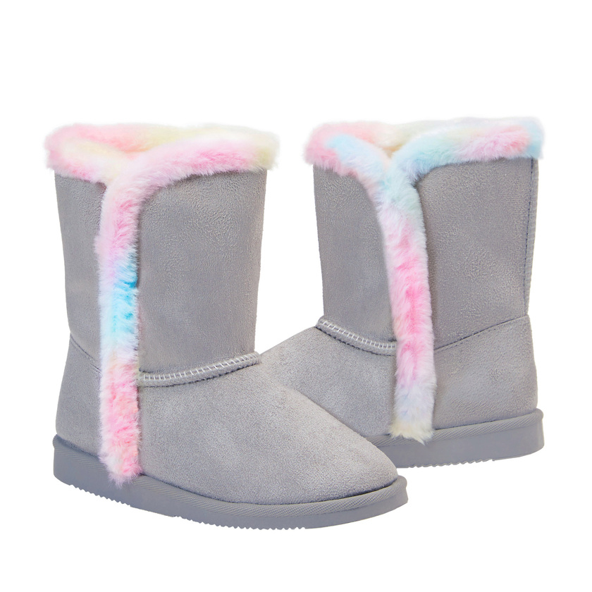 slip on fuzzy boots