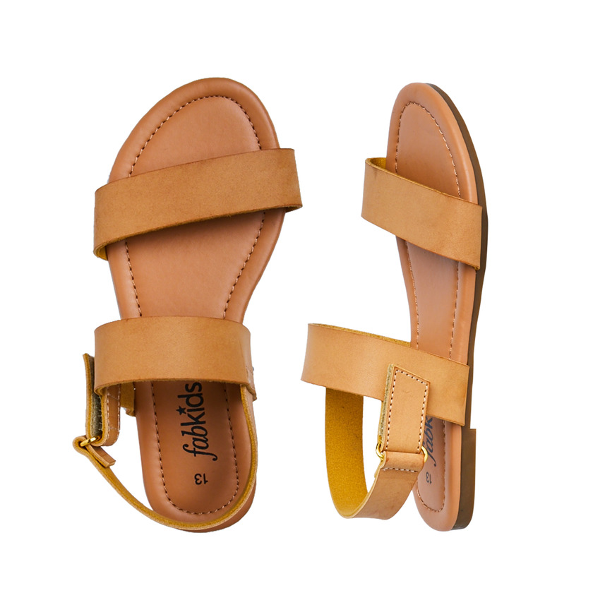 tan rubber sandals