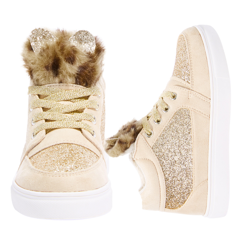 fuzzy high top sneakers