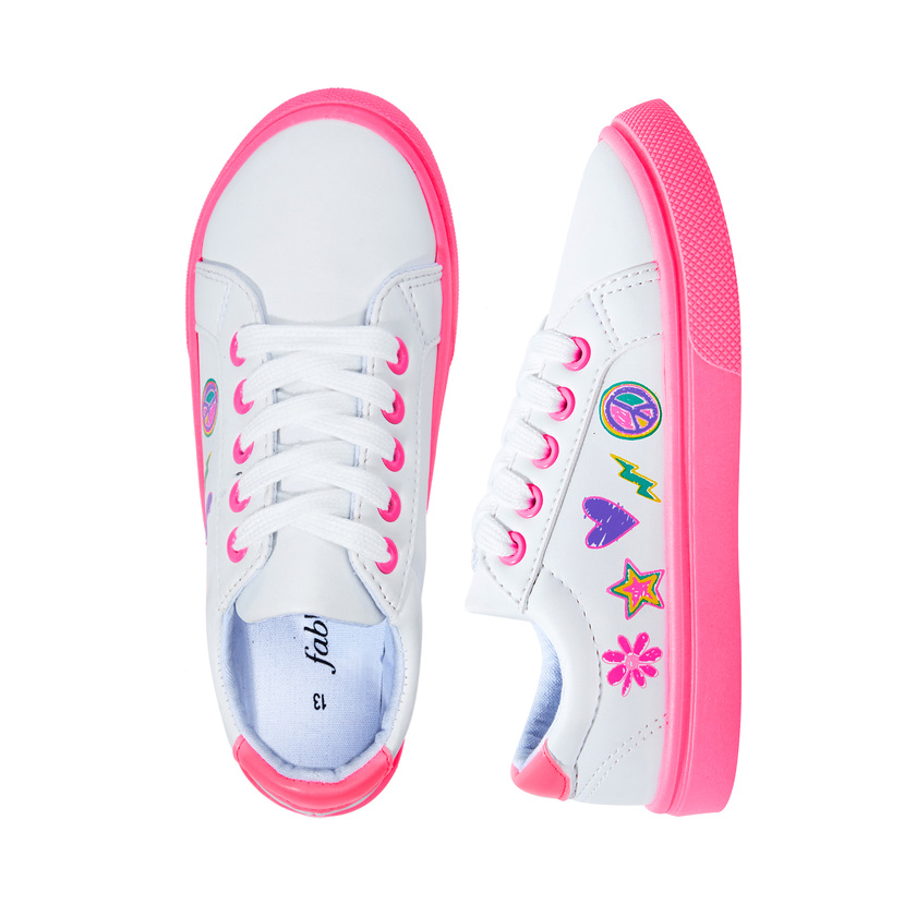 Doodle Lace Up Sneaker - FabKids
