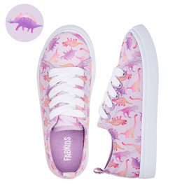 Watercolor Dino Lace Up Sneaker