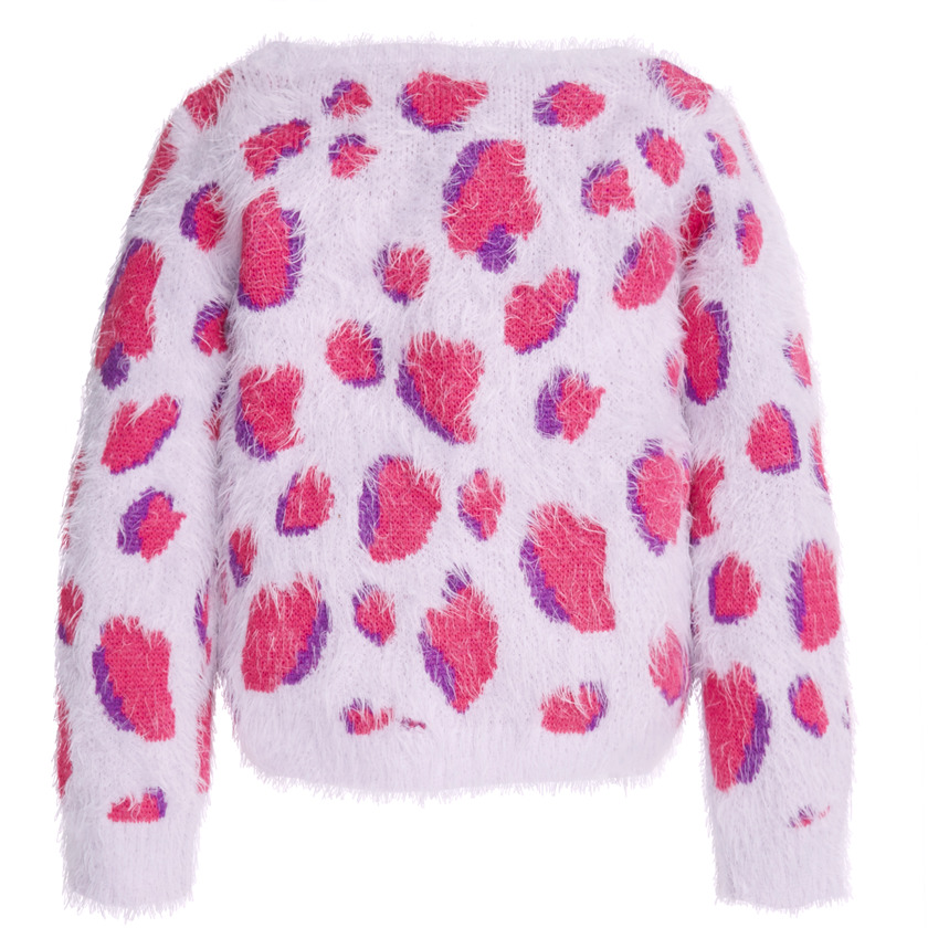 Leopard Fuzzy Sweater - FabKids