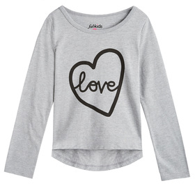 Love Graphic Skirt Outfit - FabKids