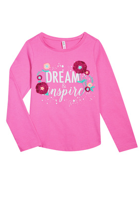 FabKids Tops & Tees Dream & Inspire Long Sleeve Tee Girls Pink Size XXL